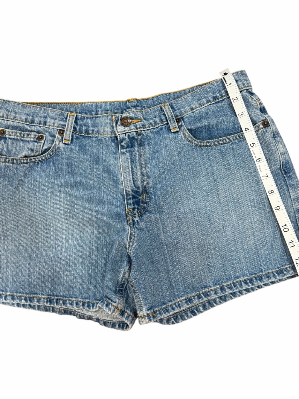 Vintage Polo Jeans Co Ralph Lauren Saturday Short High Rise Denim Shorts Size 10 - Picture 12 of 12